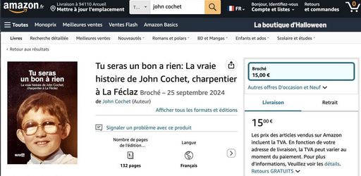 Tu seras un bon à rien. Le savoyard John Cochet embarqué à l'insu de son plein gré par Amazon