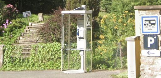468, la dernière cabine téléphonique en fonction en France, à Murbach