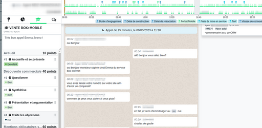 Speech-analytics amélioré par l'IA. Les call-centers internes d'Orange déploient massivement l'analyse des conversations
