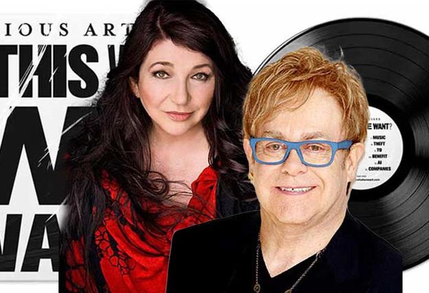 Kate Bush, Elton John, Alain Dorval (la voix française de Sylvester Stallone) ne veulent pas être spoliés par l'IA. Is this what we want ? 