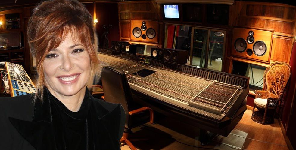 Mylène Farmer et Cécile de France au Studio Guillaume Tell, à Suresnes