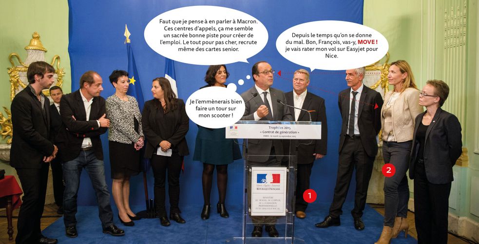 Convers reçoit le trophée contrat de génération des mains du président de la République et de la ministre du travail Convers reçoit le trophée contrat de génération des mains du président de la République et de la ministre du travail